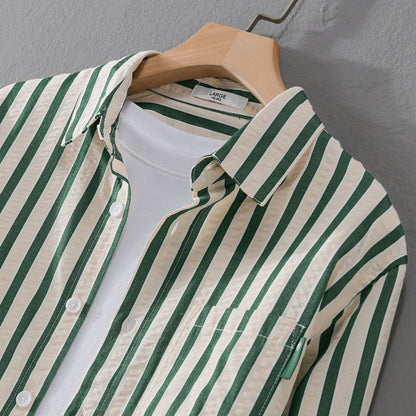 Two Matching Colours Long Sleeve Shirt