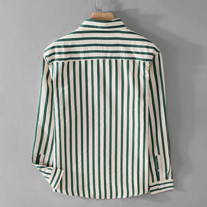 Two Matching Colours Long Sleeve Shirt