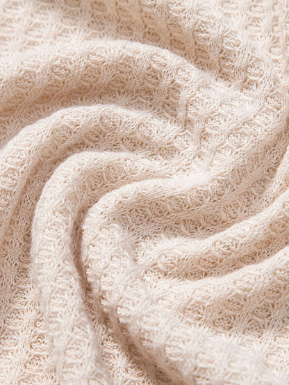 Fabrizio - Knitted Waffle Polo Shirt