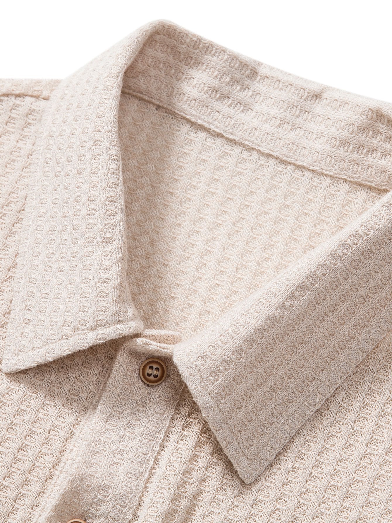 Fabrizio - Knitted Waffle Polo Shirt