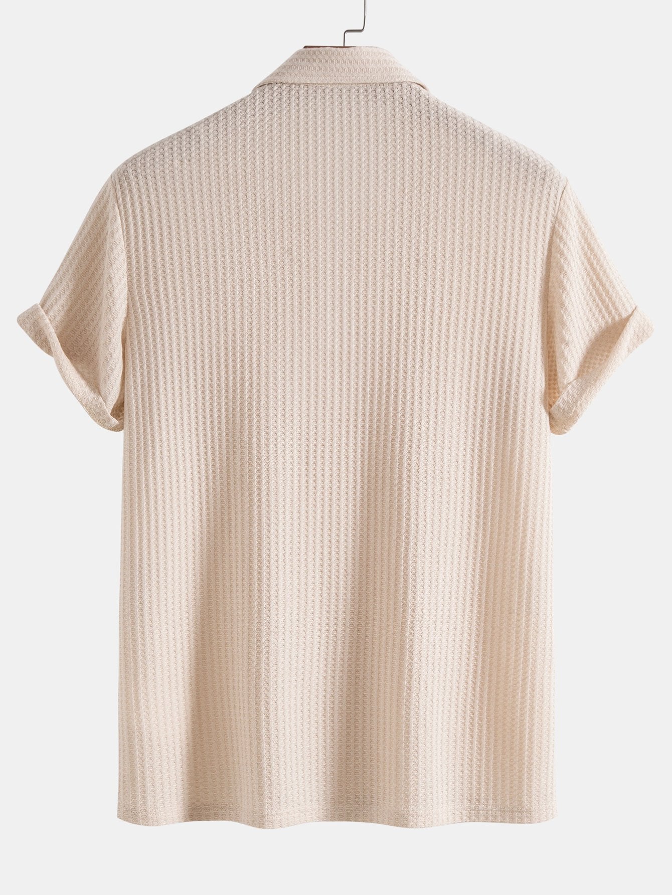 Fabrizio - Knitted Waffle Polo Shirt